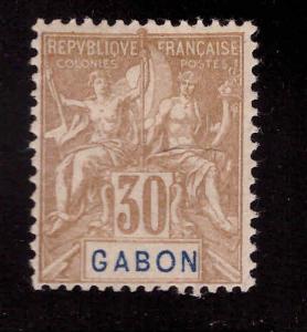 GABON Scott 24 MH* Navigation and Commerce