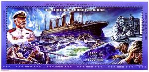 MADAGASKAR SHEET TITANIC SHIPS