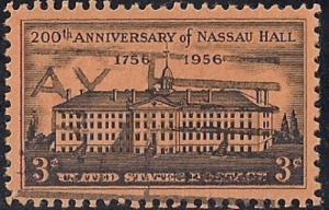 1083 3 cents Nassau Hall, Princeton (1956) Stamp used XF