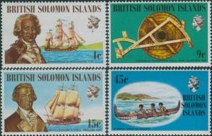 Solomon Islands 1972 SG215-218 Ships and Navigators set MNH