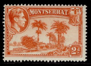 MONTSERRAT GVI SG104, 2d orange, M MINT. Cat £25. PERF 13