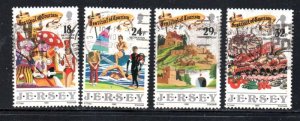 Jersey Sc 536-539 1990 Tourism stamp set  used