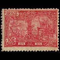 BRAZIL 1916 - Scott# 196 Bay of Guajara Set of 1 LH