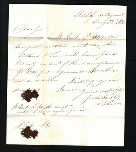 GB Cover Leics *ASHBY-DE-LA-ZOUCH* Undated Circle Fine EL Worcester 1832 BD98 