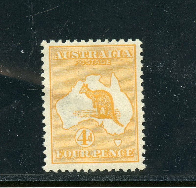 AUSTRALIA KANGAROO SCOTT #6  MINT LIGHT HINGED