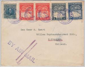 VENEZUELA -  POSTAL HISTORY -  Beautifull  AIRMAIL COVER to THE NETHERLANDS 1930