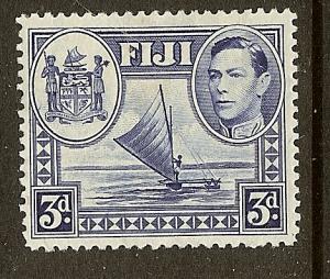 Fiji, Scott #122, 3p King George VI, MH