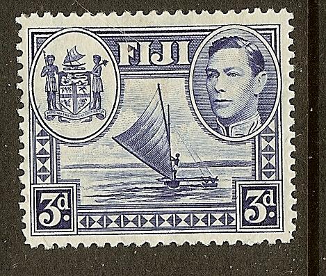 Fiji, Scott #122, 3p King George VI, MH