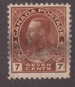 Canada 114 King George V Admiral 7¢ 1924