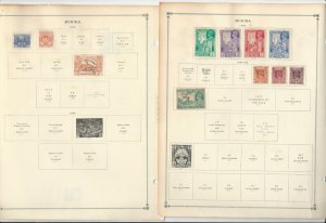 Bosnia, Burma, Bavaria, Azores Stamp Collection 20 Scott International Pages