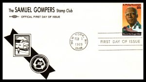 US 2402 A Philip Randolph Samuel Gompers Stamp Club U/A FDC