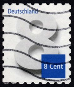 Germany #2872 8c Self-Adhesive Used (Numerals Series)