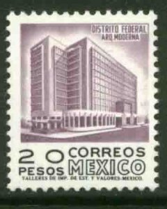 MEXICO 931a, $20Ps 1950 Def 8th Issue Fosforescent glazed. MINT, NH. VF.