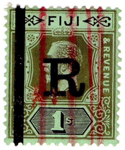 (I.B) Fiji Revenue : Stamp Duty 1/- (1922)