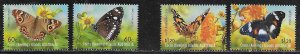 Cocos Islands Scott #'s 365a-b & 366a-b MNH