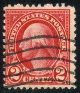 US #634 George Washington, used (0.25)