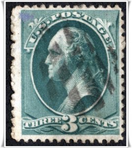 SC#184 3¢ Washington (1879) Used