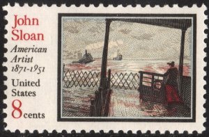 SC#1433 8¢ John Sloan: American Artist (1971) MNH