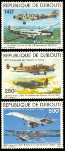 Djibouti 1979 Scott #C124-C126 Mint Never Hinged