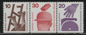 Germany Berlin Scott # 9N317, 9N320, 9N318, mint nh, se-tenant, Mi # W58