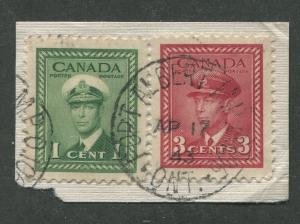 CANADIAN MILITARY POST OFFICE CANCEL PORT ALBERT ONT. - M.P.O. 106