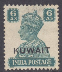 Kuwait Scott 68 - SG60a, 1945 George VI 6a MH*