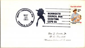 United States, New Jersey, Slogan Cancel, Scouts