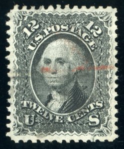 US Stamp #90 Washington 12c - PSE Cert - USED - CV $400.00