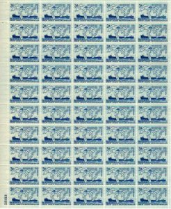 US Stamp - 1955 Soo Locks - 50 Stamp Sheet - Scott #1069