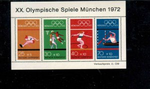 GERMANY #B490 1972 OLYMPIC GAMES MINT VF NH O.G S/S a