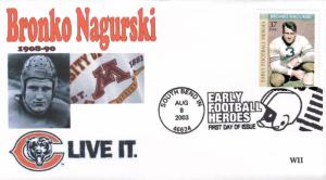 #3808 Bronko Nagurski WII FDC