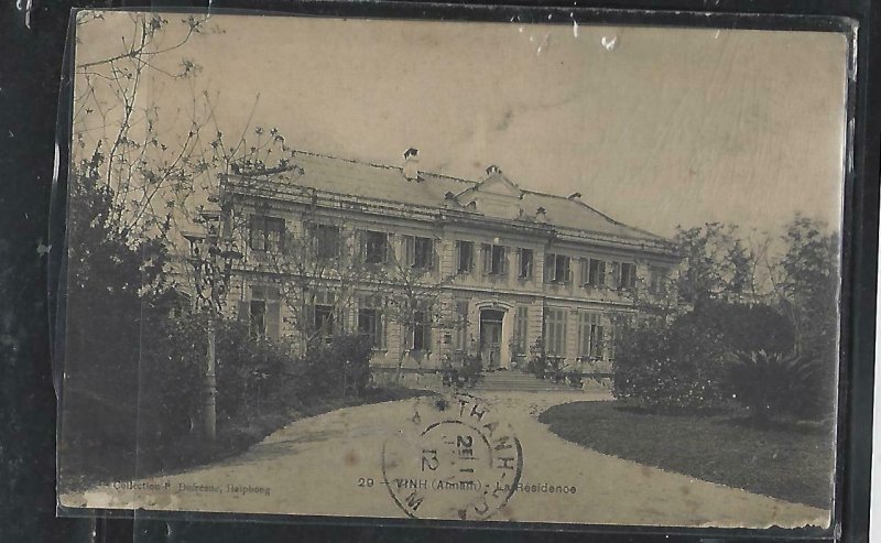 FRENCH INDOCHINA  (PP3008B)  1912   PPC FROM  PENTHUY, ANNAM     