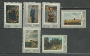 Russia Scott catalog # 3896-3901 Unused HHR