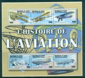 Guinee 2002 History of Aviation  MS MS MUH