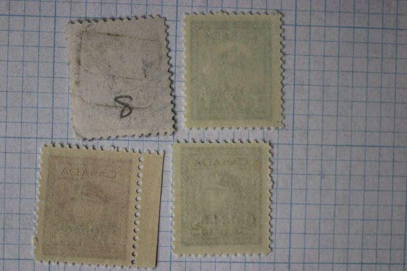 Canada sc#O1 O2 O4 O30 official postage stamps OHMS used Mint  MH MNH NH OG