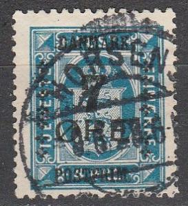 Denmark #187  F-VF Used CV $14.00  (A16882)