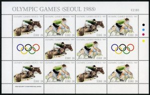 Ireland 1988 MNH Stamps Mini Sheet Scott 712-713 Sport Olympic Games Horses