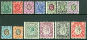 SG 73-85 Somaliland 1921 Definitive set, watermark script. Fine mounted mint...