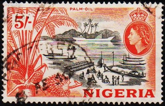 Nigeria.1953 5s S.G.78 Fine Used