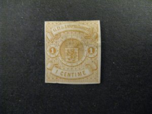 Luxembourg #4 unused no gum genuine large thin a23.4 9363