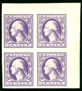 MALACK 535 VF/XF OG NH, Corner Margin Block, Very Fr..MORE.. g8335