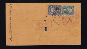 US 32 & 36 on Cover from New York to Bavaria VF w/ PF Cert (103) SCARCE