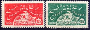 Turkey 1959 NATO 10 Years Mi 1621/2 MNH