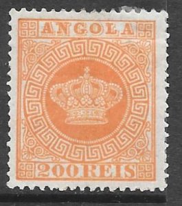 Angola 8: 200r Crown, MHR, F-VF