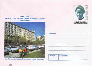 Romania PSE prepaid envelope 1999 Maria S. Curie Nobel Prize winner physiscs