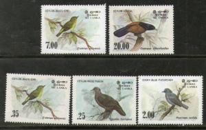 Sri Lanka 1983-88 Birds Dove Pigeon Sc 691-94,877 MNH # 2393