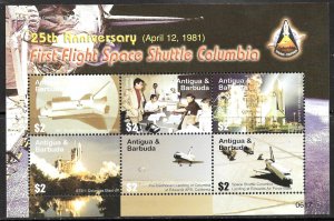 ANTIGUA AND BARBUDA 2006 Space Shuttle Columbia Miniature Sheet Sc 2922 MNH