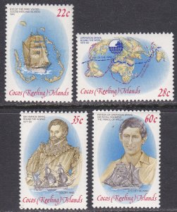 Cocos Islands Sc #61-64 Mint Hinged