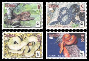 Samoa 2015 Scott #1198-1201 Mint Never Hinged