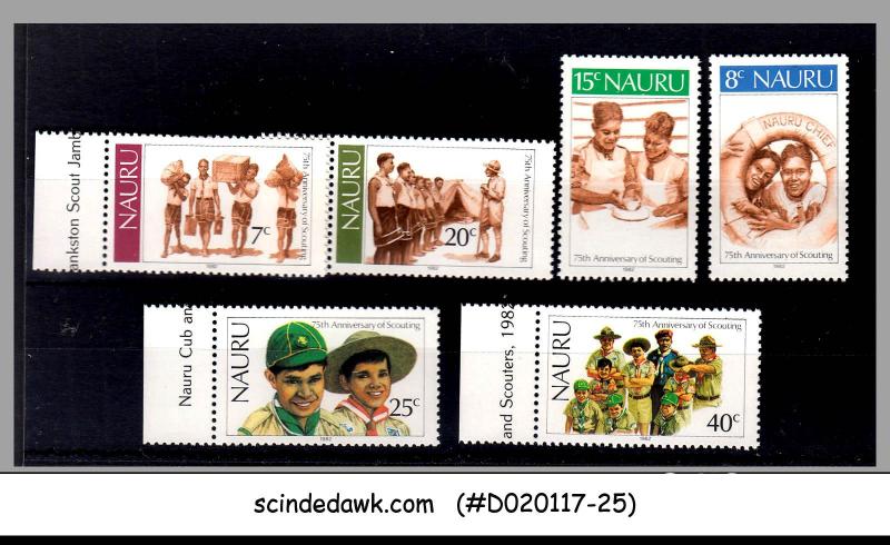 NAURU - 1982 75th Anniversary of SCOUTING / SCOUT - 6V - MINT NH